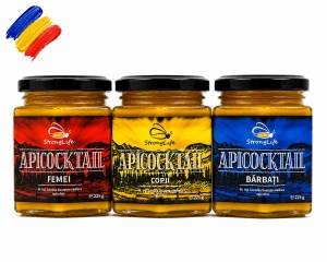 Pachet ApiCocktail® - 675g cocktail-uri apicole pentru cresterea imunitatii intregii familii by Dr. Ing. Cornelia Dostetan Abalaru apicultor