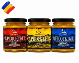 Pachet ApiCocktail® - 675g cocktail-uri apicole pentru cresterea imunitatii intregii familii by Dr. Ing. Cornelia Dostetan Abalaru apicultor