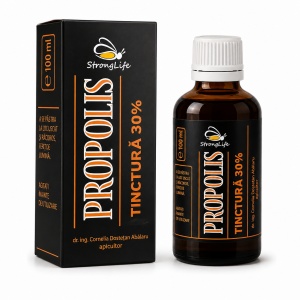 Propolis Tincture 30% – 100ml by Dr. Ing. Cornelia Dostetan Abalaru, Beekeeper