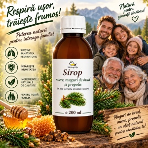 Sirop din muguri de brad si propolis cu miere de albine - 200ml by Dr. Ing. Cornelia Dostetan Abalaru apicultor - Img 2