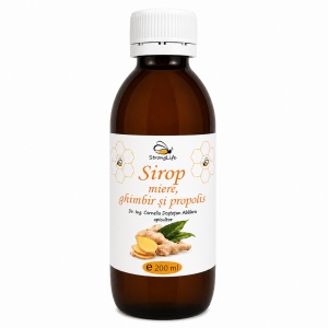 Ginger Syrup with Honey and Propolis - 200ml by Dr. Ing. Cornelia Dostetan Abalaru, Beekeeper