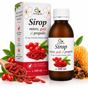 Goji Syrup with Honey and Propolis - 200ml by Dr. Ing. Cornelia Dostetan Abalaru, Beekeeper - Img 3