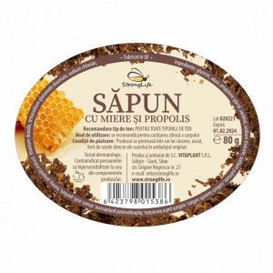 Natural Soap with Honey and Propolis – 80g by Dr. Ing - Img 2