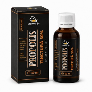 Tinctura de propolis 30% - 50ml by Dr. Ing. Cornelia Dostetan Abalaru apicultor