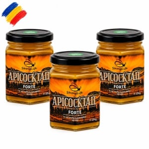 ApiCocktail® Forte Package - 3 x 225g bee product mixes for strengthening the immune system, revitalizing, and energizing the body by Dr. Ing. Cornelia Dostetan Abalaru, Beekeeper