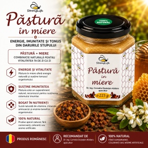 Pollen in Honey – 225g by Dr. Ing. Cornelia Dostetan Abalaru, Beekeeper - Img 2