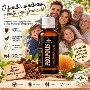 Propolis Tincture 30% – 100ml by Dr. Ing. Cornelia Dostetan Abalaru, Beekeeper - Img 2