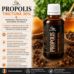 Propolis Tincture 30% – 100ml by Dr. Ing. Cornelia Dostetan Abalaru, Beekeeper - Img 2