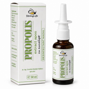 Propolis with Colloidal Silver and Eucalyptus – Nasal Wash – 50ml by Dr. Ing. Cornelia Dostetan Abalaru, beekeeper