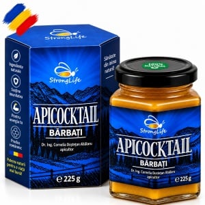 ApiCocktail® Barbati - 225g cocktail apicol pentru imunitate cu miere, polen, propolis, apilarnil by Dr. Ing. Cornelia Dostetan Abalaru apicultor