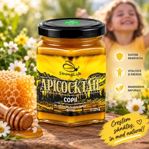 ApiCocktail® Children - 225g Beekeeping Mix for Immunity with Honey, Pollen, Propolis, and Royal Jelly by Dr. Cornelia Dostetan Abalaru, Beekeeper - Img 3