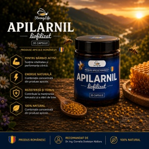 Apilarnil Liofilizat StrongLife - 30 capsule by Dr. Ing. Cornelia Dostetan Abalaru apicultor - Img 2