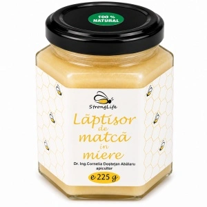 Laptisor de matca in miere - 225g by Dr. Ing. Cornelia Dostetan Abalaru apicultor