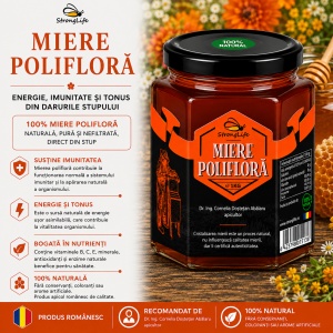 Miere poliflora 100% naturala - 1kg by Dr. Ing. Cornelia Dostetan Abalaru apicultor - Img 2