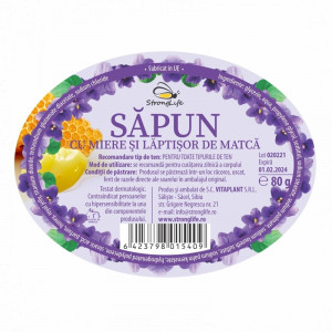 Natural Soap with Honey and Royal Jelly – 80g by Dr. Ing. Cornelia Dostetan Abalaru, Beekeeper - Img 2