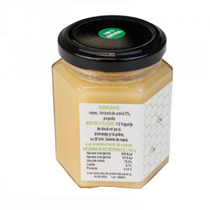 Nettle and Propolis in Honey – 225g by Dr. Ing. Cornelia Dostetan Abalaru, Beekeeper - Img 2