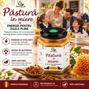 Pollen in Honey – 225g by Dr. Ing. Cornelia Dostetan Abalaru, Beekeeper - Img 2