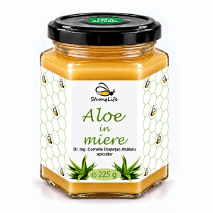 Aloe in Honey – 225g by Dr. Ing. Cornelia Dostetan Abalaru, Beekeeper - Img 4