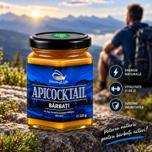 ApiCocktail® Barbati - 225g cocktail apicol pentru imunitate cu miere, polen, propolis, apilarnil by Dr. Ing. Cornelia Dostetan Abalaru apicultor - Img 2