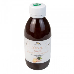 Ginger Syrup with Honey and Propolis - 200ml by Dr. Ing. Cornelia Dostetan Abalaru, Beekeeper - Img 1