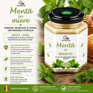 Menta in miere - 225g by Dr. Ing. Cornelia Dostetan Abalaru apicultor - Img 2