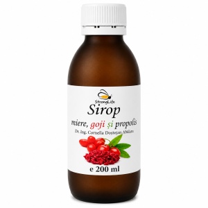 Sirop de goji si propolis cu miere de albine - 200ml by Dr. Ing. Cornelia Dostetan Abalaru apicultor