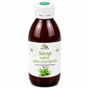Aloe Syrup with Honey and Propolis - 200ml by Dr. Ing. Cornelia Dostetan Abalaru, Beekeeper - Img 3