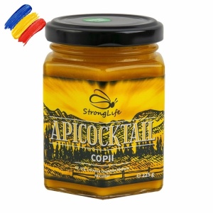 ApiCocktail® Children - 225g Beekeeping Mix for Immunity with Honey, Pollen, Propolis, and Royal Jelly by Dr. Cornelia Dostetan Abalaru, Beekeeper - Img 1