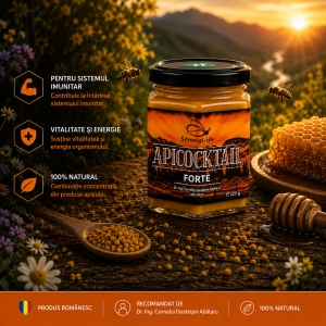 ApiCocktail® Forte - 225g cocktail apicol pentru intarirea sistemului imunitar, revitalizarea si energizarea organismului by Dr. Ing. Cornelia Dostetan Abalaru apicultor - Img 2