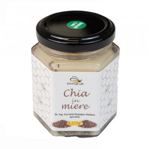 Chia in Honey – 225g by Dr. Ing. Cornelia Dostetan Abalaru, Beekeeper - Img 1