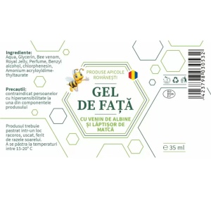 Face Gel with Bee Venom and Royal Jelly - 30ml by Dr. Ing. Cornelia Dostetan Abalaru, Beekeeper - Img 5