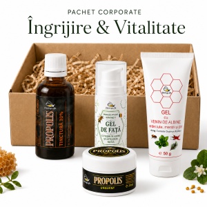 Îngrijire & vitalitate – pachet cadou cu produse apicole naturale