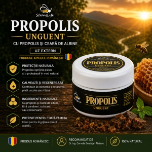 Propolis Ointment - 28g by Dr. Ing. Cornelia Dostetan Abalaru, Beekeeper - Img 2