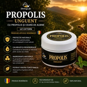 Propolis unguent - 28g by Dr. Ing. Cornelia Dostetan Abalaru apicultor - Img 2