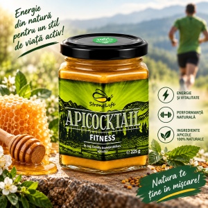 ApiCocktail® Fitness - 225g cocktail apicol pentru îmbunatatirea performantelor fizice si mentale by Dr. Ing. Cornelia Dostetan Abalaru apicultor - Img 3