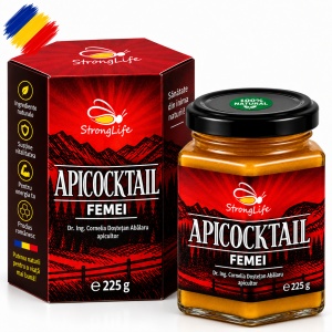 ApiCocktail® Women - 225g Beekeeping Mix for Immunity with Honey, Pollen, Propolis, and Royal Jelly by Dr. Cornelia Dostetan Abalaru, Beekeeper