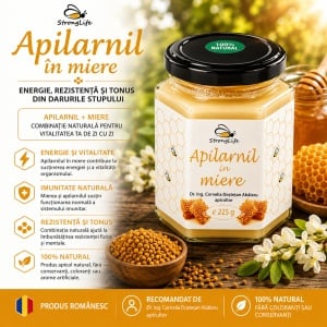 Apilarnil in Honey – 225g by Dr. Ing. Cornelia Dostetan Abalaru, Beekeeper - Img 2