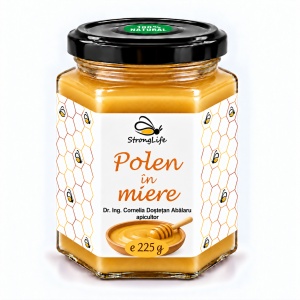 Bee Pollen in Honey – 225g by Dr. Ing. Cornelia Dostetan Abalaru, Beekeeper - Img 5