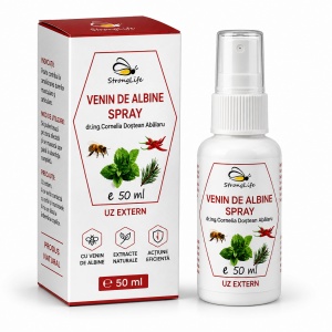 Bee Venom Spray – 50ml by Dr. Ing. Cornelia Dostetan Abalaru, Beekeeper - Img 1