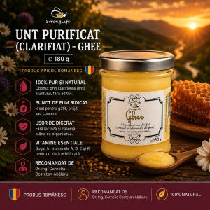 Clarified Butter – Ghee - 180g by Dr. Eng. Cornelia Dostetan Abalaru, Beekeeper - Img 2
