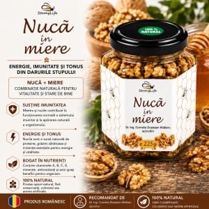 Nuca in miere - 225g by Dr. Ing. Cornelia Dostetan Abalaru apicultor - Img 2