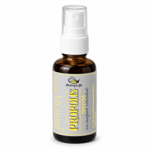 Propolis with Colloidal Silver – Oral Disinfectant – 50ml by Dr. Ing. Cornelia Dostetan Abalaru, beekeeper