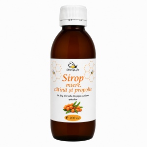 Sirop de catina si propolis cu miere de albine - 200ml by Dr. Ing. Cornelia Dostetan Abalaru apicultor