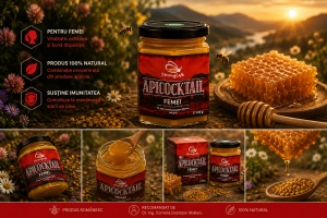 ApiCocktail® Femei - 225g cocktail apicol pentru imunitate din miere, polen, propolis, laptisor de matca by Dr. Ing. Cornelia Dostetan Abalaru apicultor - Img 3