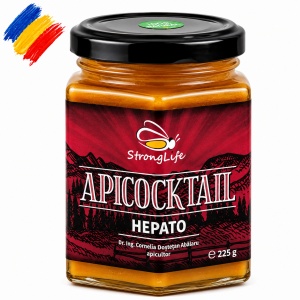ApiCocktail® Hepato - 225g cocktail apicol pentru protectia si regenerarea celulelor hepatice by Dr. Ing. Cornelia Dostetan Abalaru apicultor