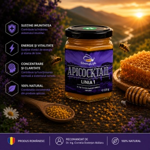 ApiCocktail® Linia 1 - 225g Beekeeping Mix by Dr. Cornelia Dostetan Abalaru, Beekeeper - Img 2