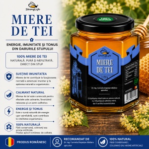 Miere de tei 100% naturala - 350g by Dr. Ing. Cornelia Dostetan Abalaru apicultor - Img 2