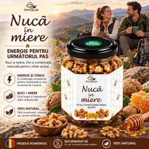 Nuca in miere - 225g by Dr. Ing. Cornelia Dostetan Abalaru apicultor - Img 2