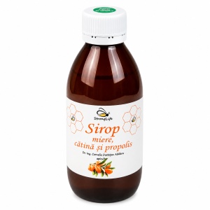 Sirop de catina si propolis cu miere de albine - 200ml by Dr. Ing. Cornelia Dostetan Abalaru apicultor - Img 3