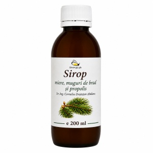 Sirop din muguri de brad si propolis cu miere de albine - 200ml by Dr. Ing. Cornelia Dostetan Abalaru apicultor